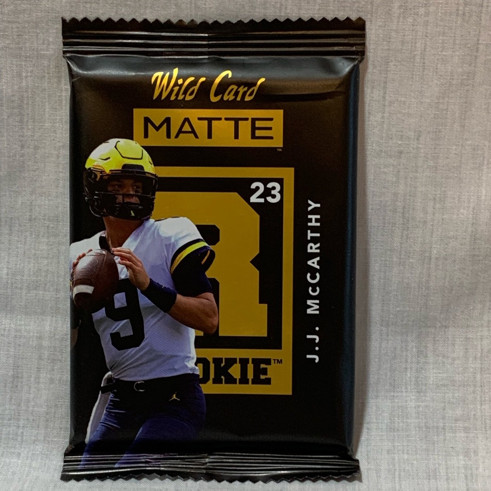 Wild Card Matte Rookie JJ McCarthy Card Pack